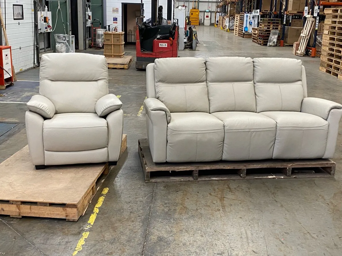 Lugo 3 Seater Sofa Electric Recliner Dark Grey - Image 4