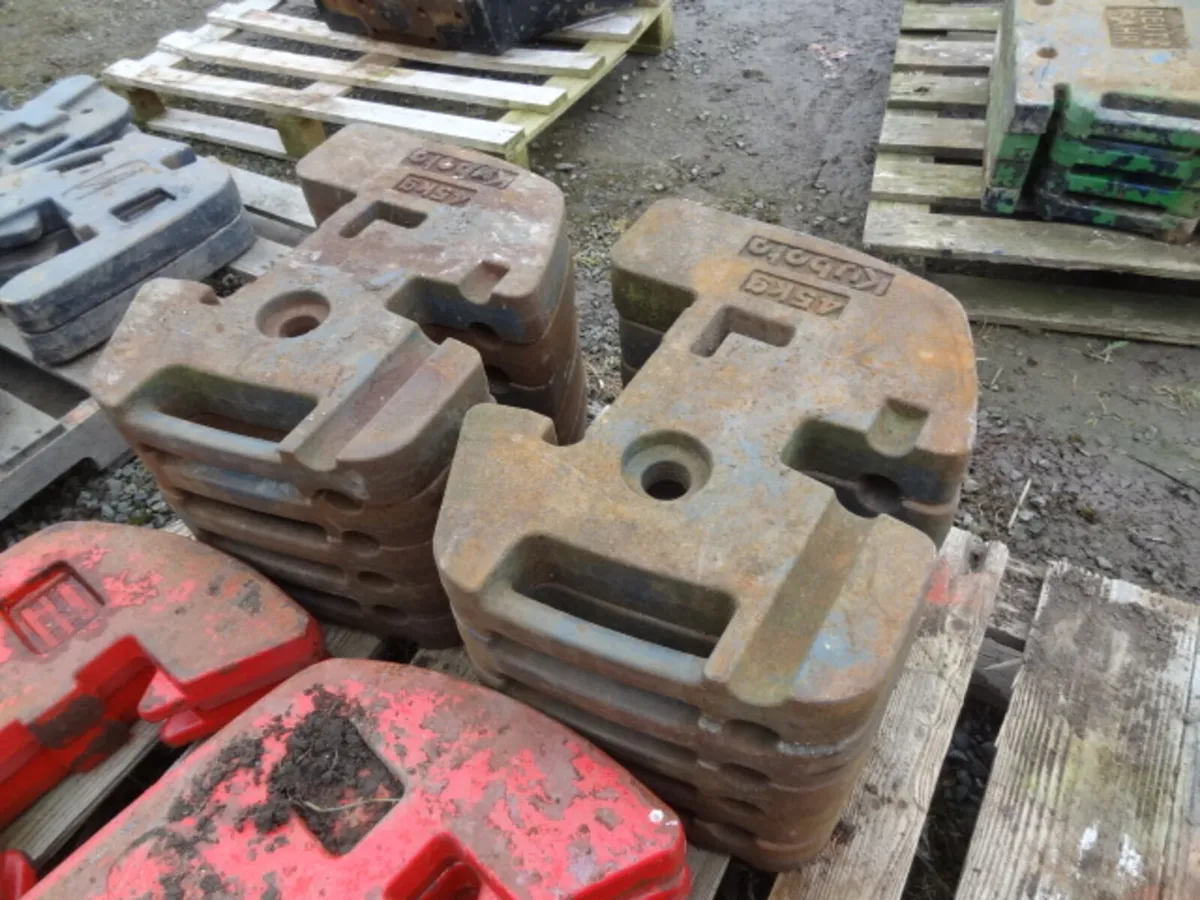 Kubota Black 45KG Tractor Weights - Image 3