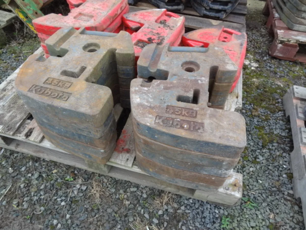 Kubota Black 45KG Tractor Weights - Image 2
