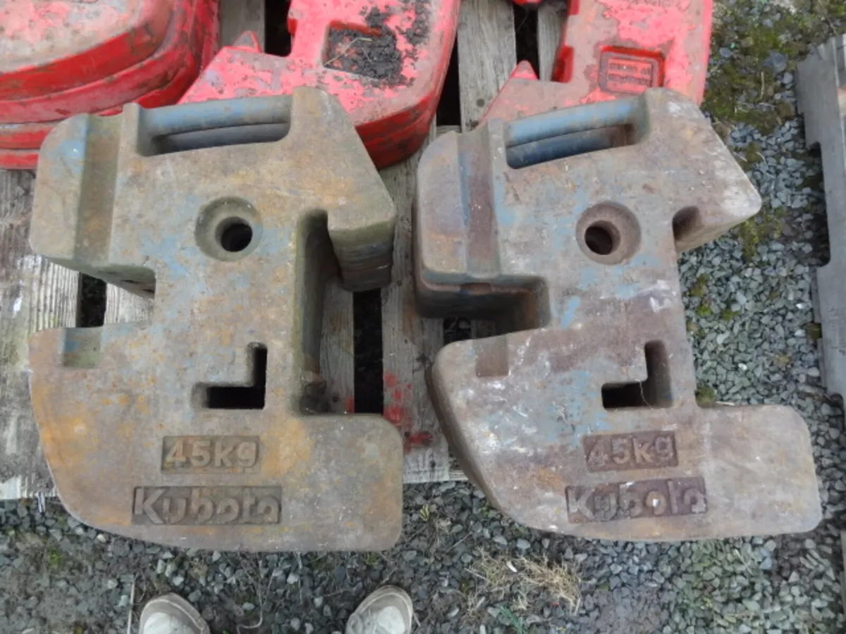 Kubota Black 45KG Tractor Weights - Image 4