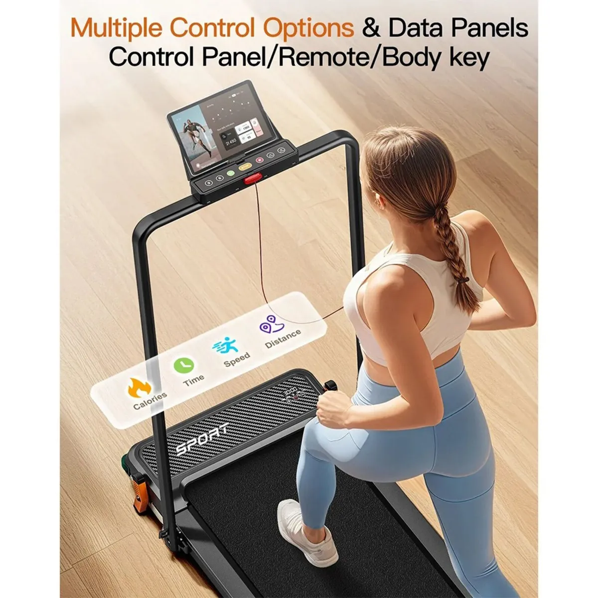 Walking pad/ Walking pad with handle bar and incli - Image 2