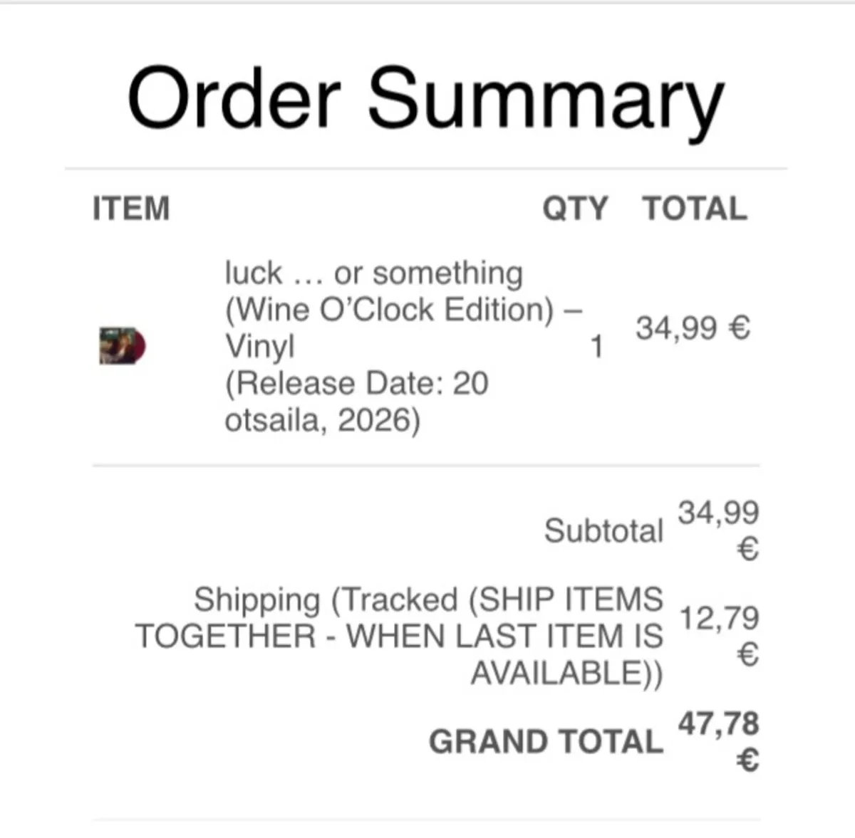 Hilary Duff luck or something limited ed vinyl - Image 2