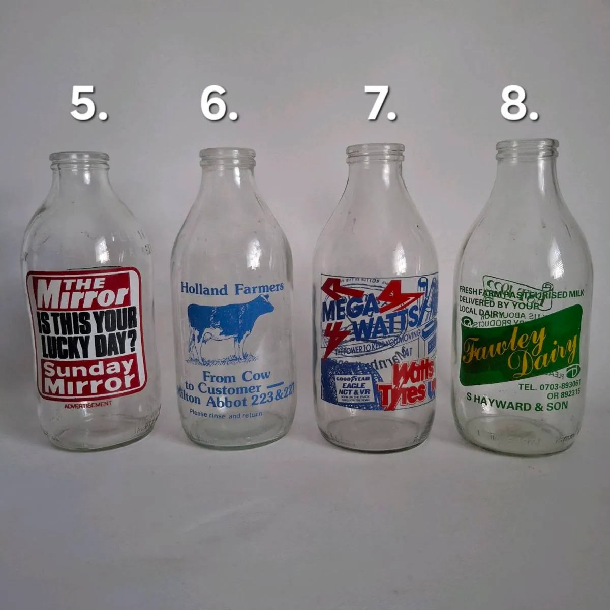 1980's Milk Bottles - Image 3