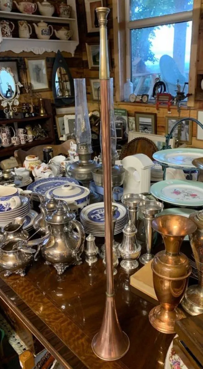 Vintage brass and copper horn