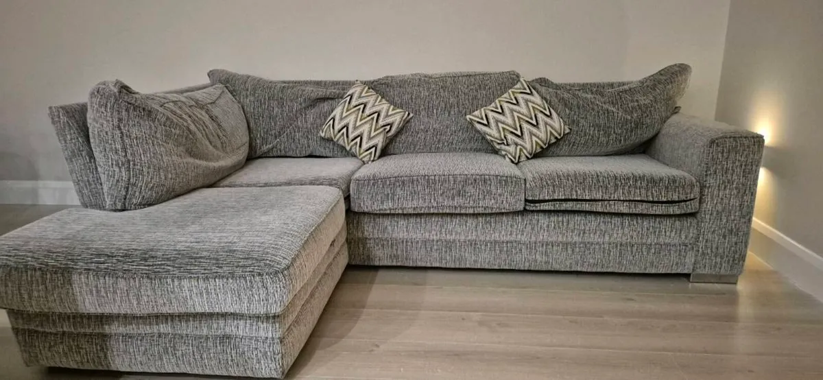 Harvey Norman "Zinc" Chaise Sofa - Image 3