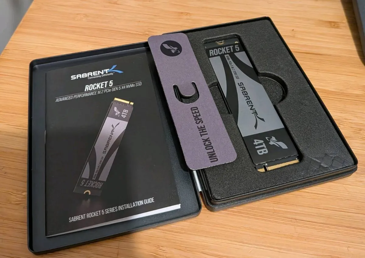 Sabrent Rocket 5 4TB Gen5 ssd - price firm - Image 1