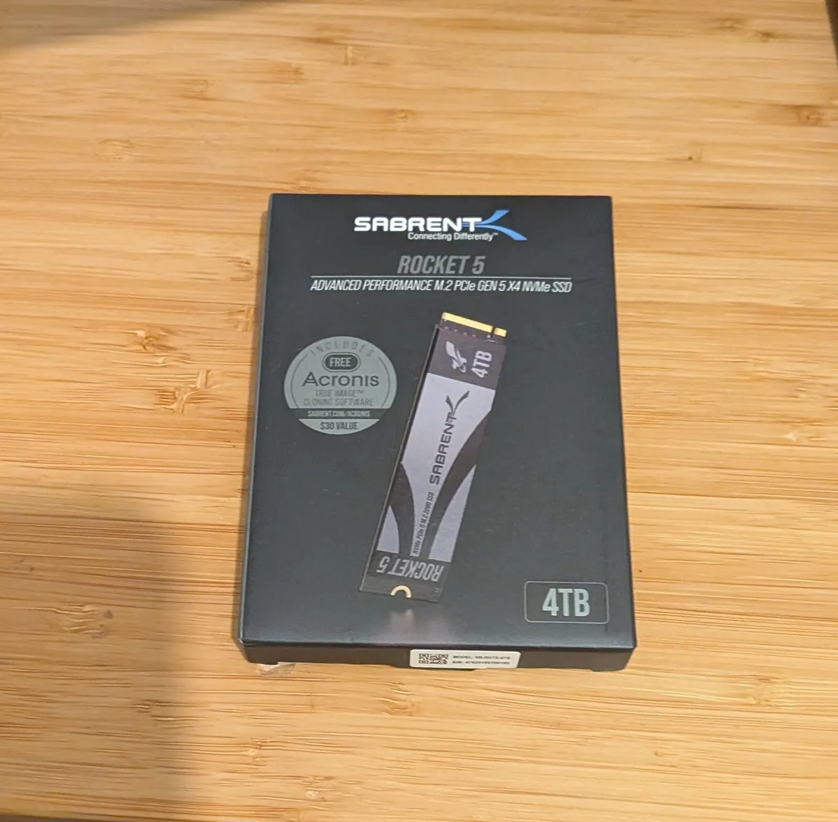 Sabrent Rocket 5 4TB Gen5 ssd - price firm - Image 2