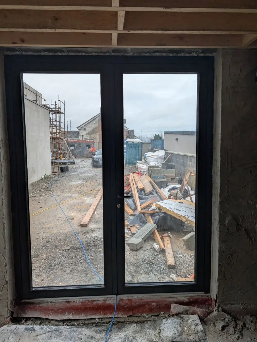 NEW Cortizo Aluminium Door & Window Set – RAL 7021 - Image 4