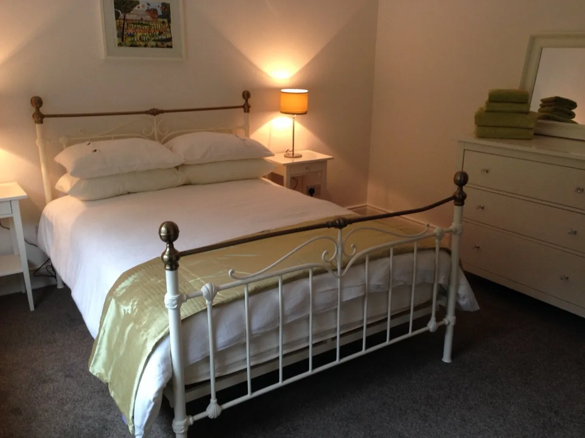 Double bed frame and mattress & bedroom chair. - Image 2