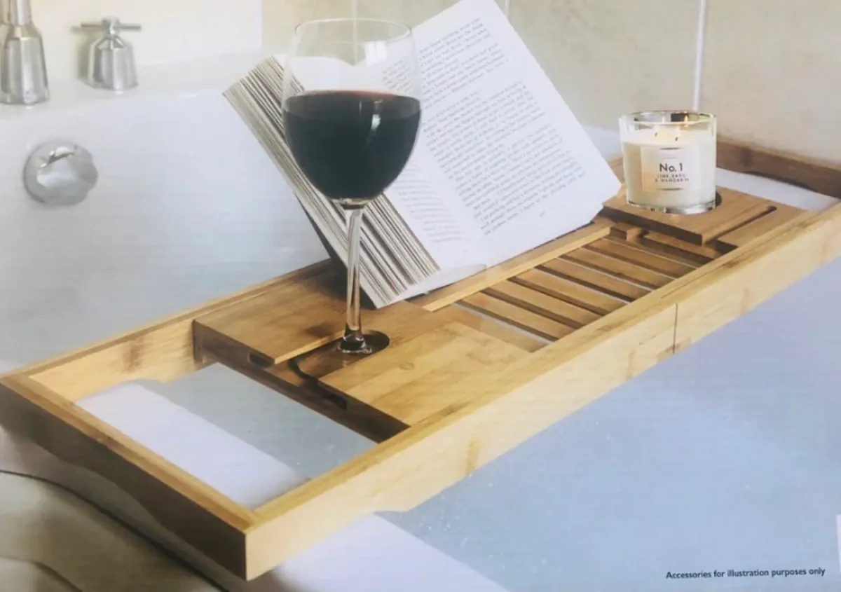 Extendable Bath Tray Tidy Caddy Shelf NEW - Image 1