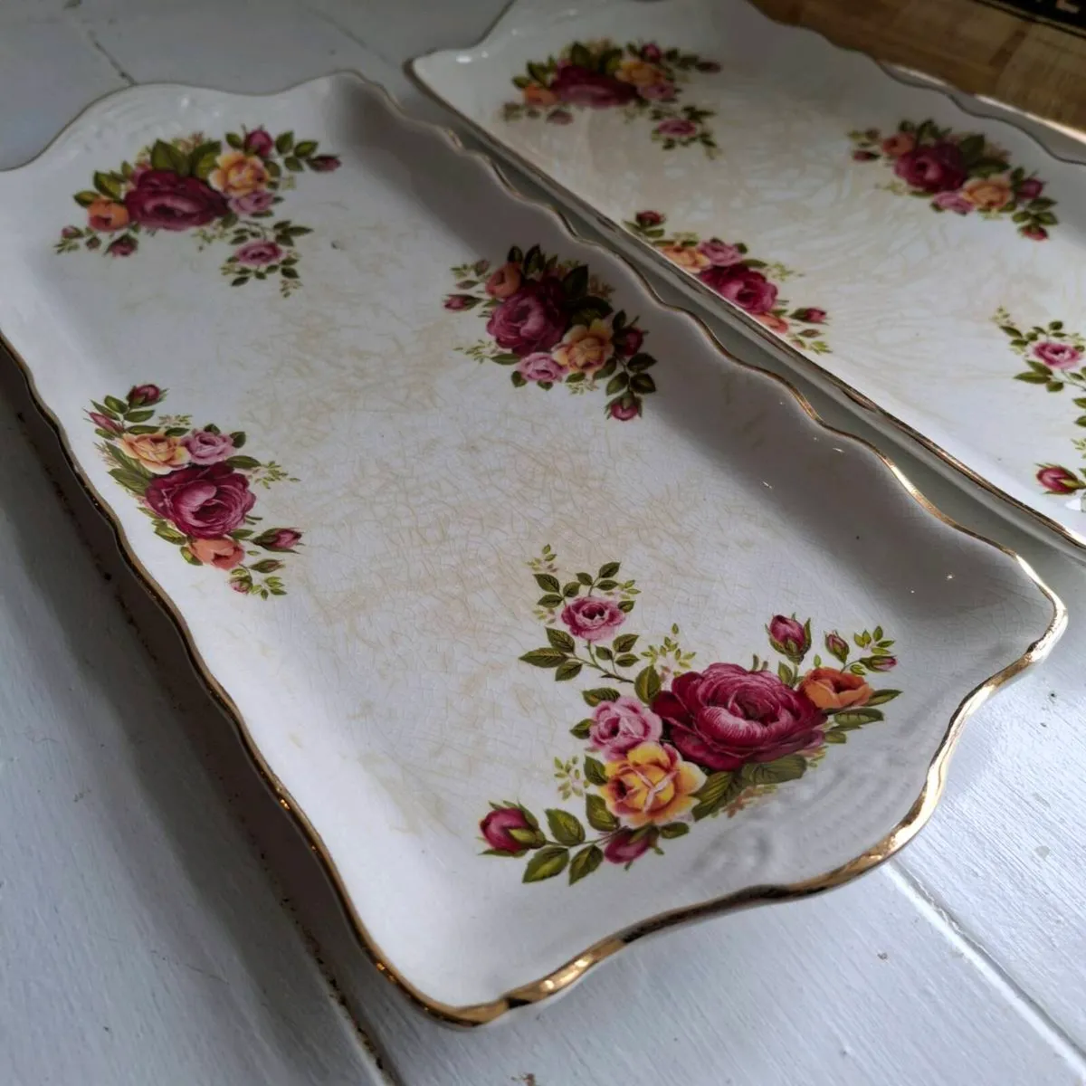 Old Foley Sandwich Plates - Image 1