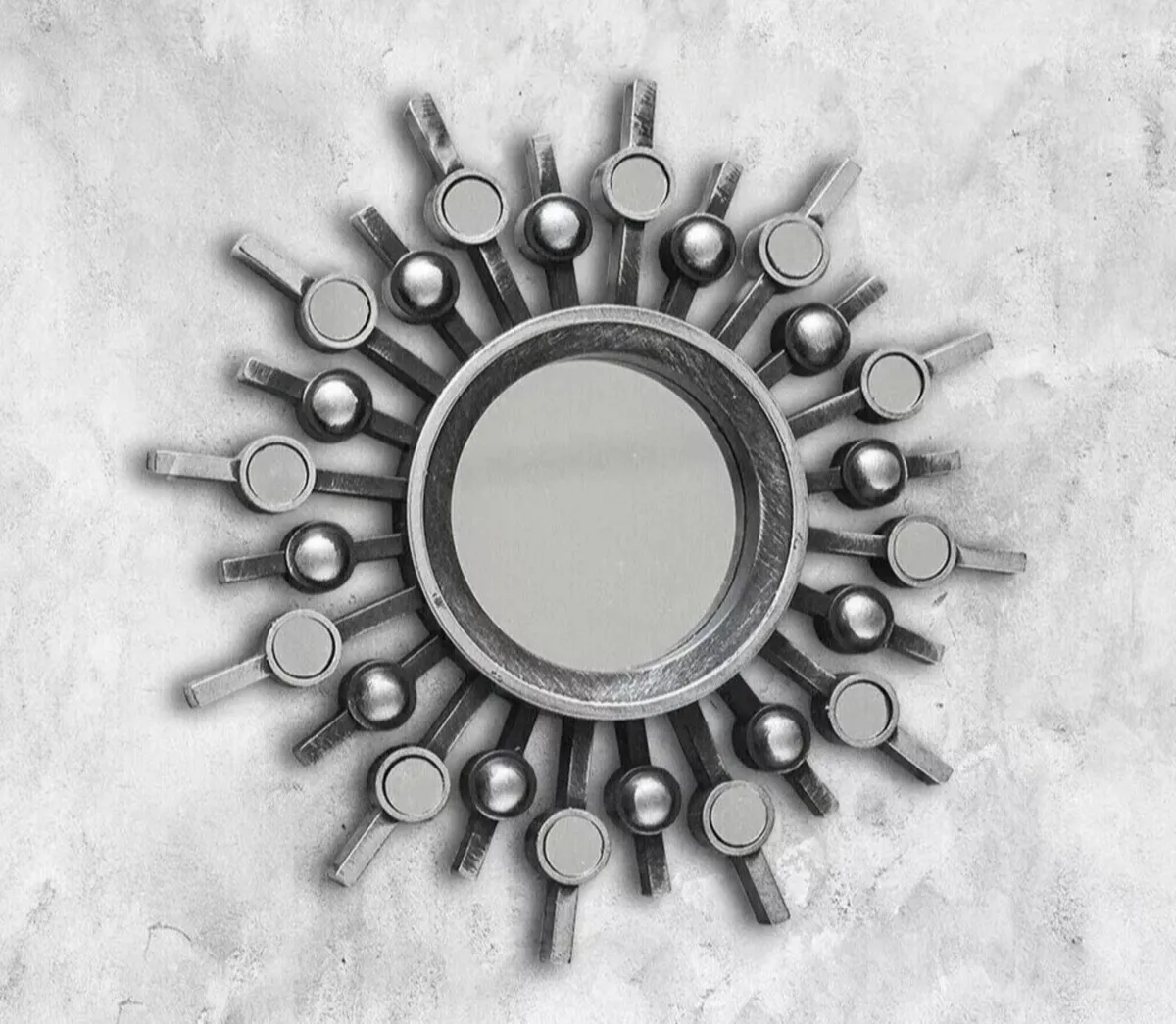 3 x Mirrors Antique Aztec Style Round Mirrors NEW - Image 3