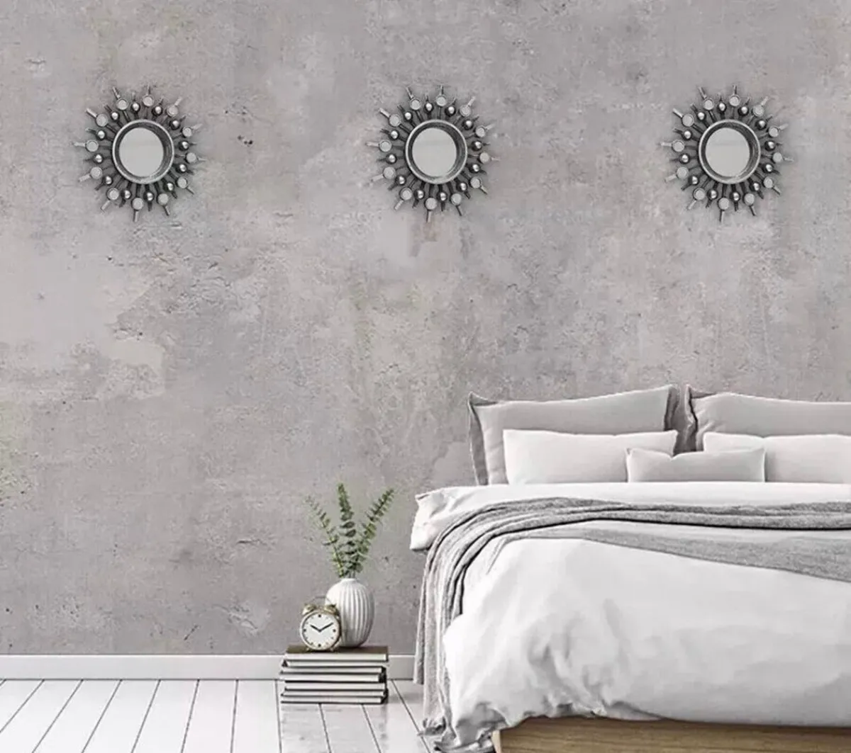 3 x Mirrors Antique Aztec Style Round Mirrors NEW - Image 4