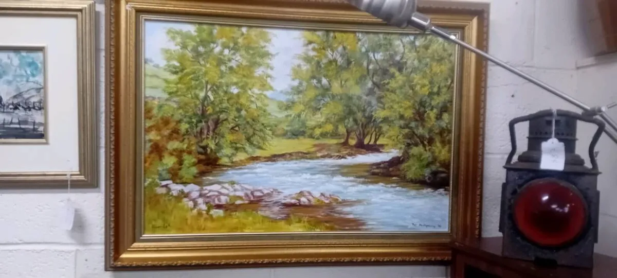 Large Original Pat Montgomery Painting - Image 1