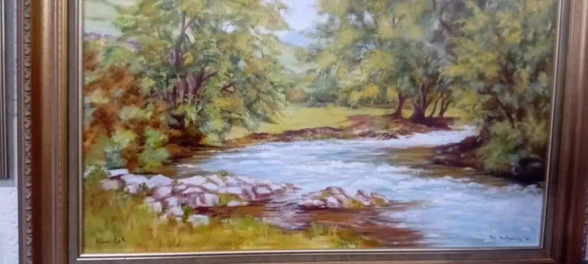 Large Original Pat Montgomery Painting - Image 2