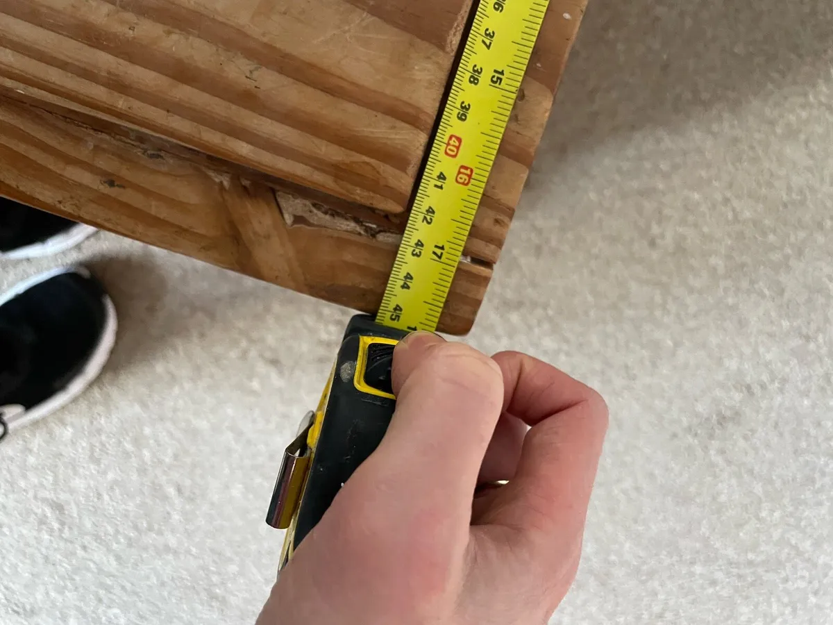 Large wooden storage box - Image 4