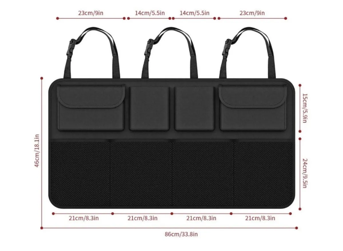 Car Storage Bag Multi-Pocket Backseat Organiser - Image 2