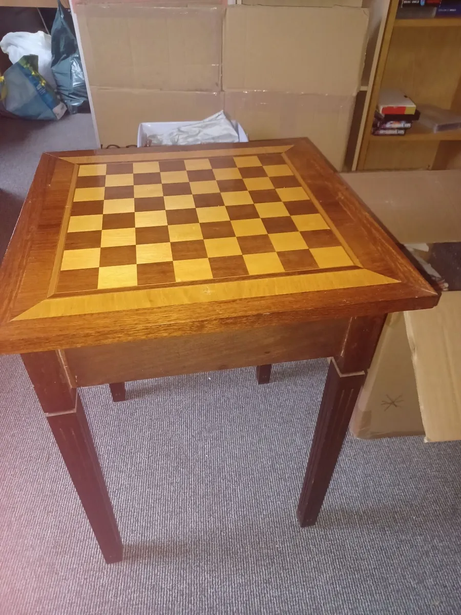 T.V Cabinet & Chess Board Table - Image 4