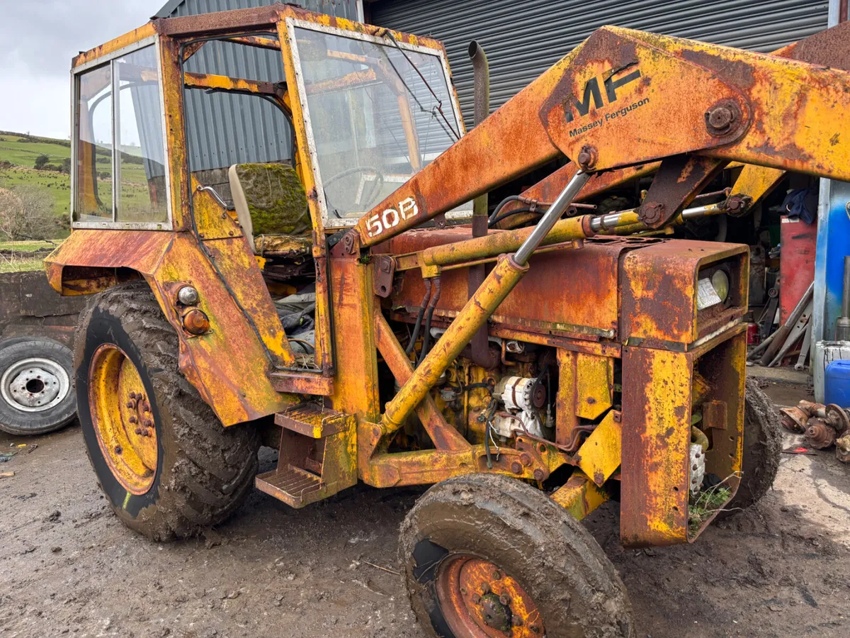 MF50B Cab Glass For Sale - Image 1