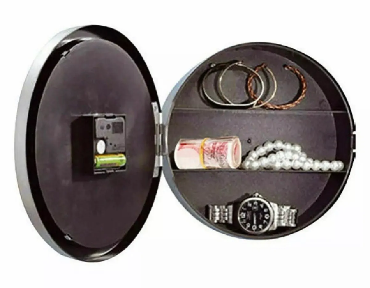 Secret Wall Clock Safe Hidden Compartment NEW - Image 4