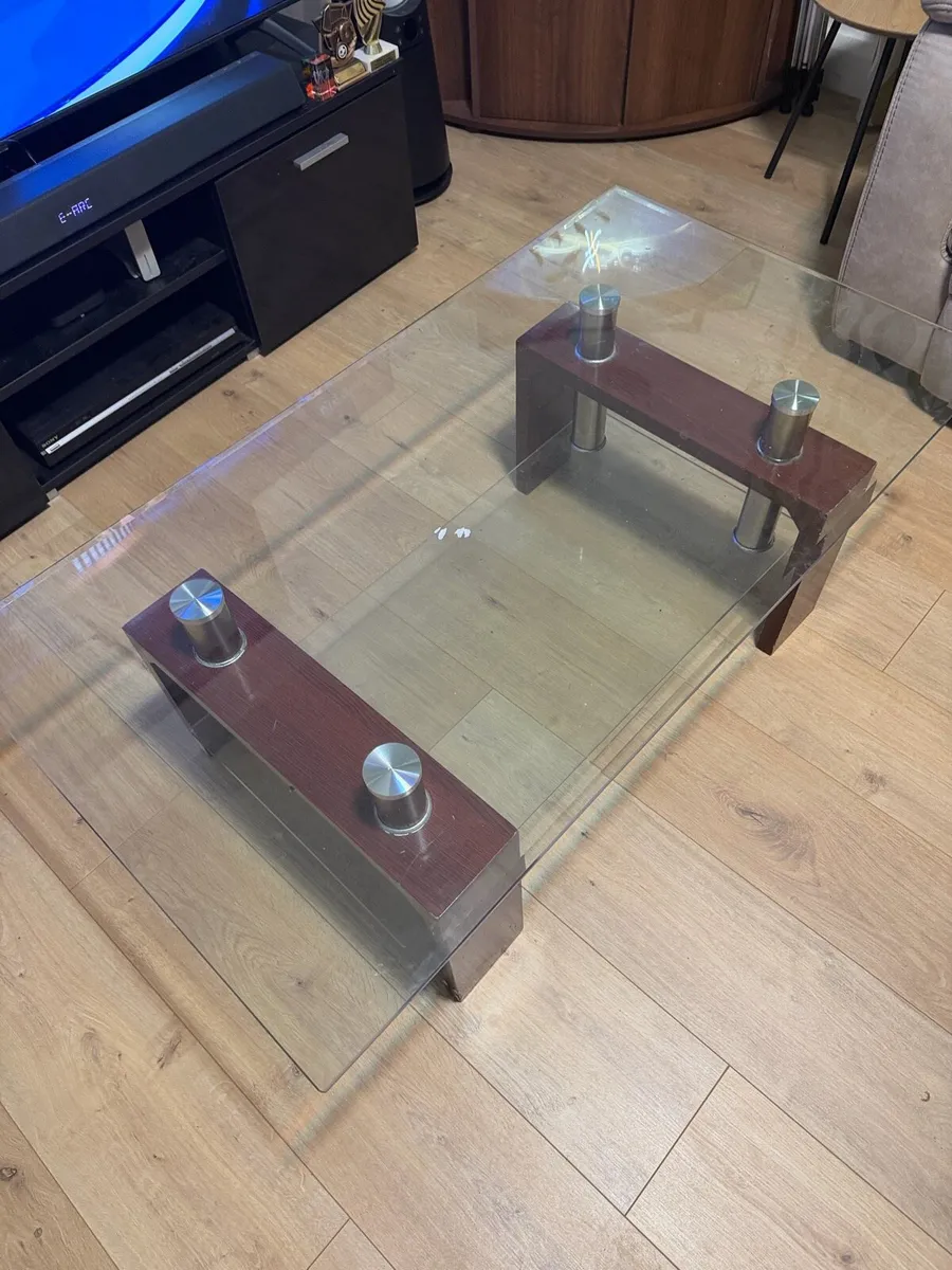 Glass coffee table - Image 2