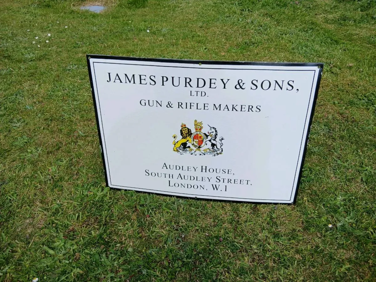 James Purdy Large Enamel Sign - Image 1