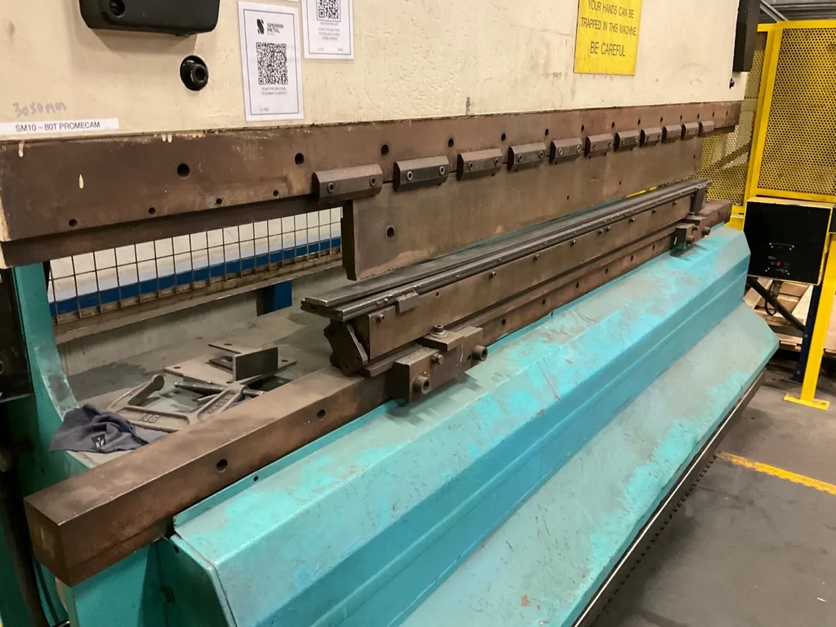 Promecam 80 ton brake press - Image 2