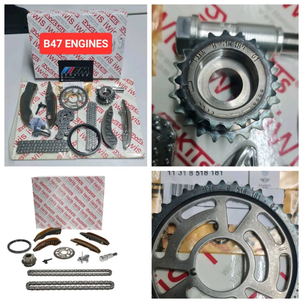 GENUINE BMW B47 OE IWIS TIMING CHAIN KIT - Image 1