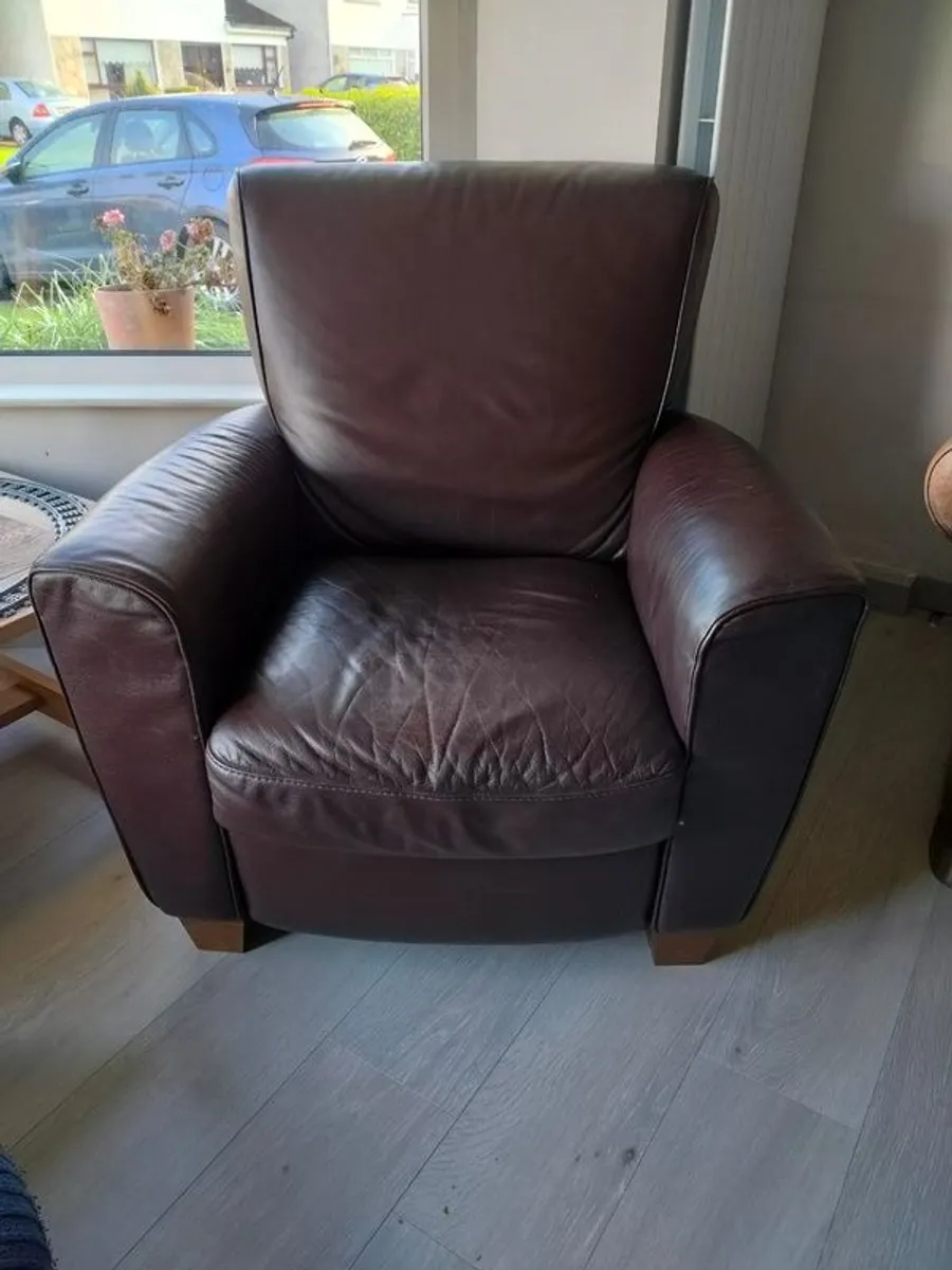 Leather Recliner Armchair - Image 1
