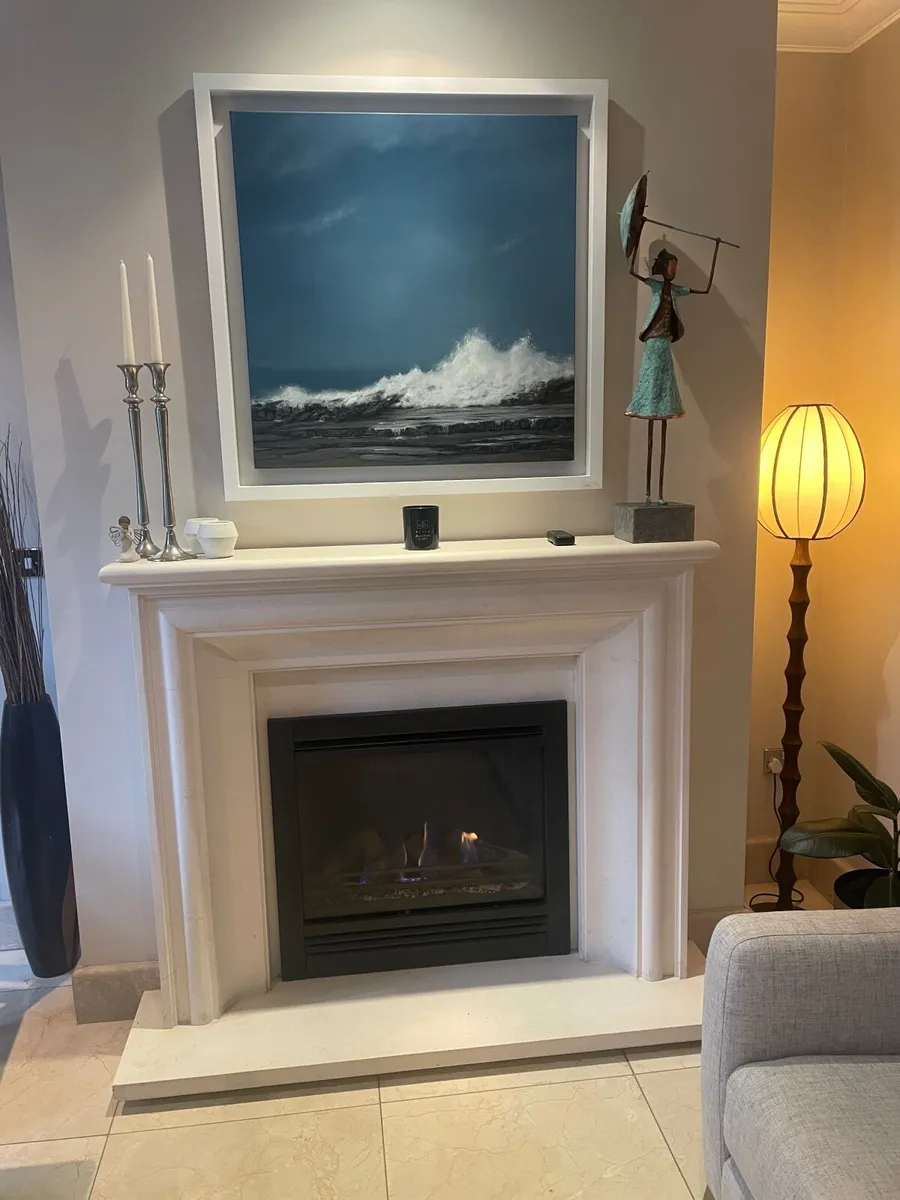 Gas Fire & Marble Fireplace - Image 4