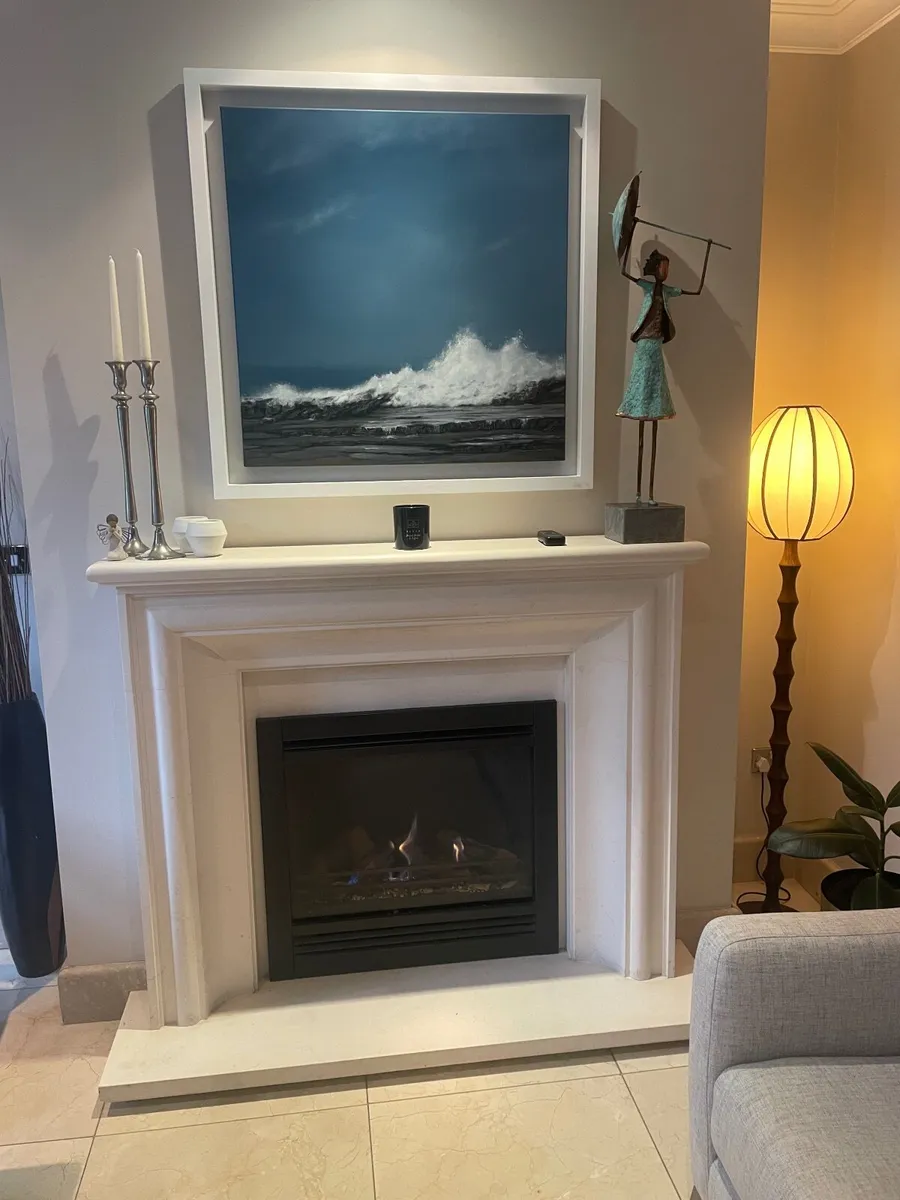 Gas Fire & Marble Fireplace - Image 2