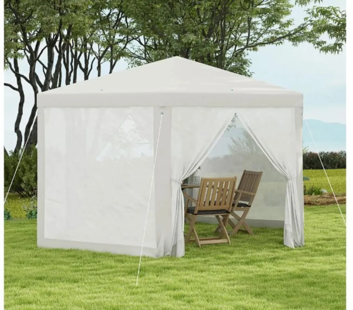 4m Hexagon Gazebo Party Tent - Image 2