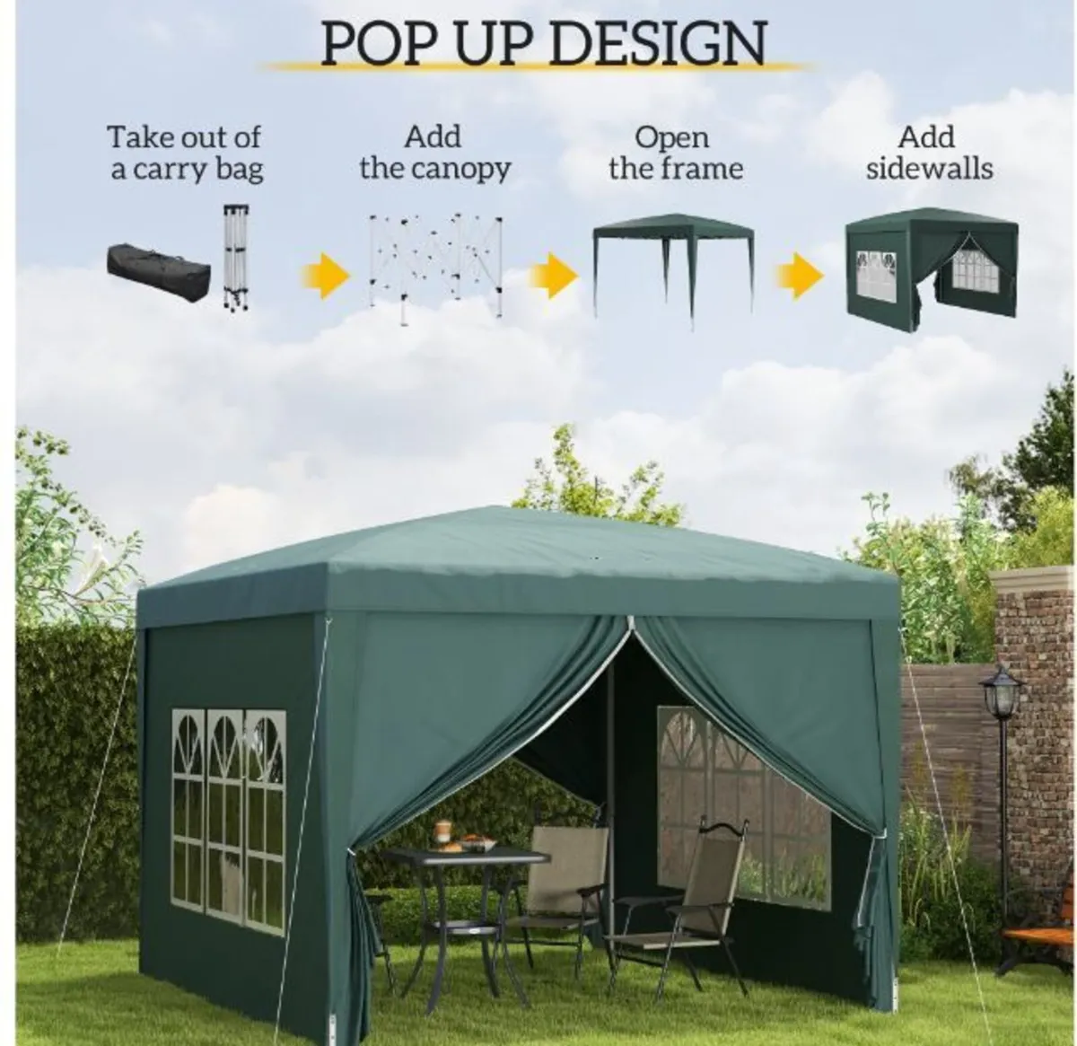 3 x 3m Pop Up Gazebo - Image 4
