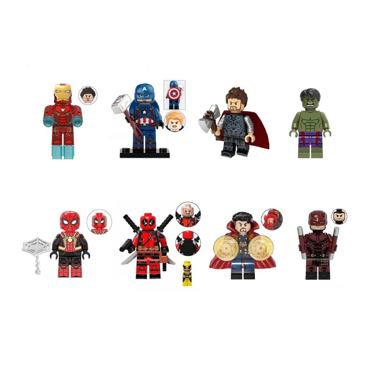 Marvel Super Heroes Minifigure Bundle (8-Pack)