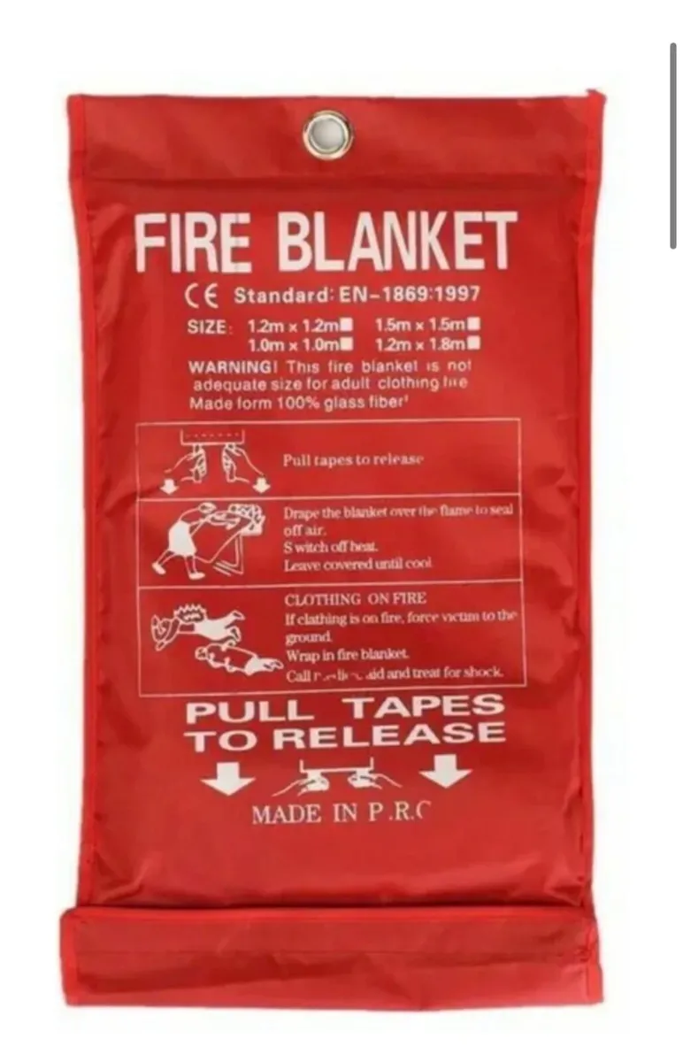 Fire Blanket 1m x1m Quick Release - Image 3