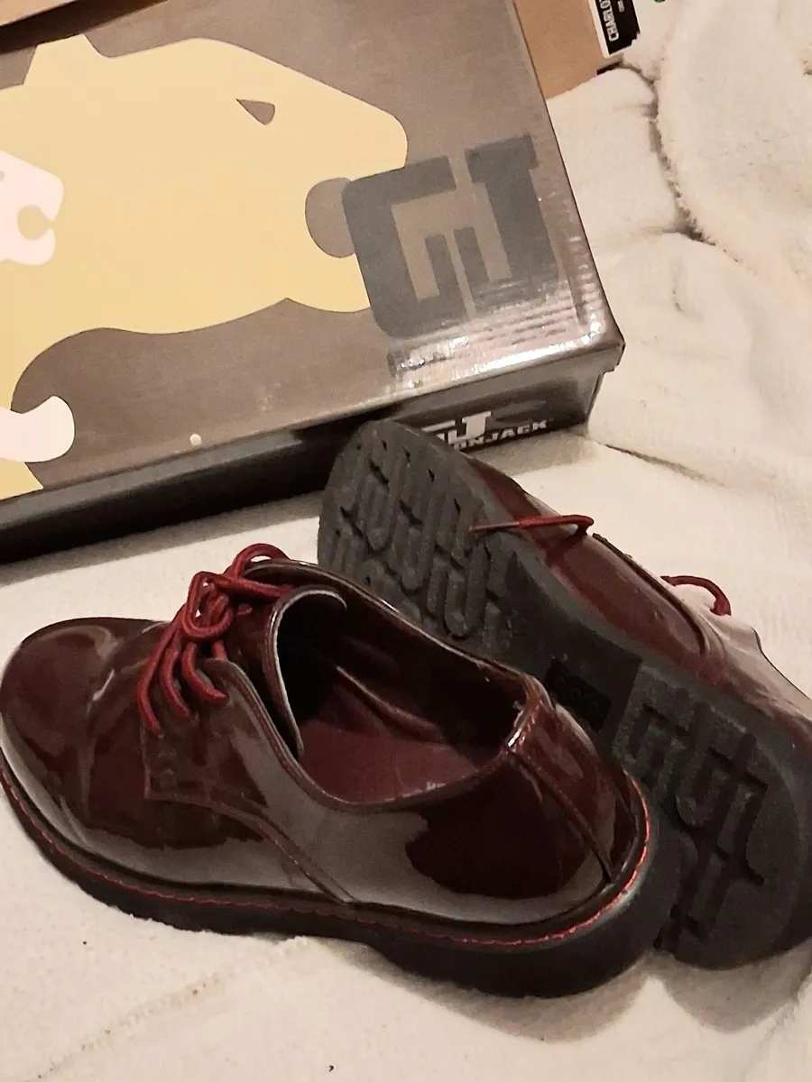 Patent Shoes in Burgundy - Image 4