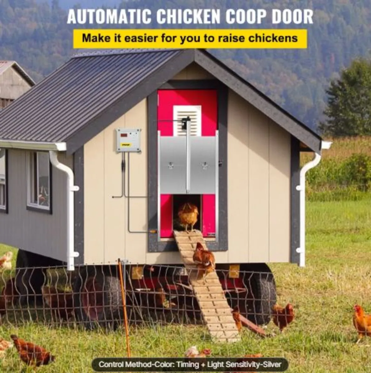 Automatic Chicken Coop Door, Timer and Light - Image 2
