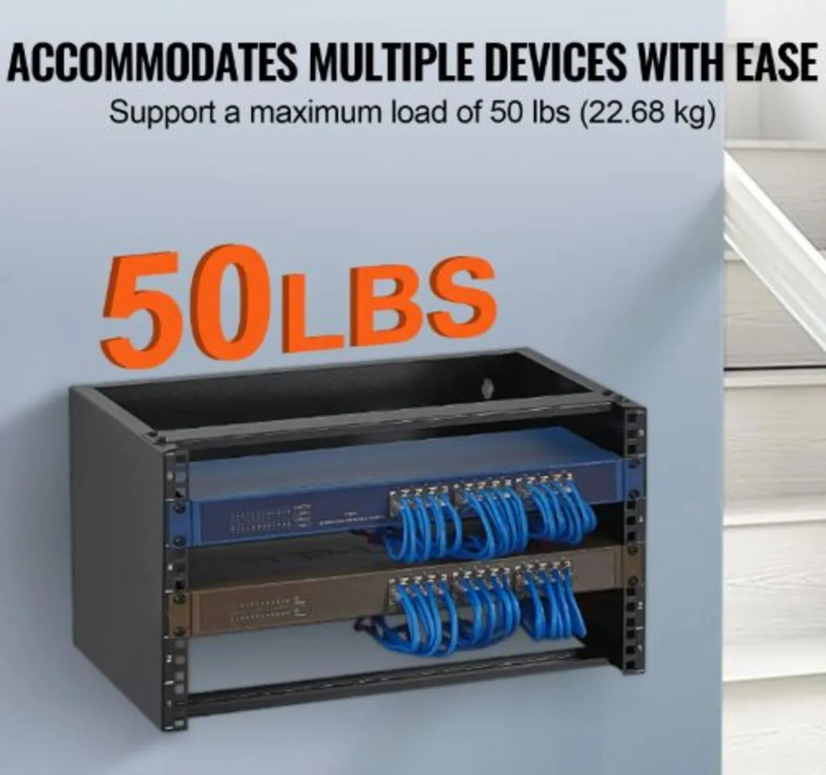 6U Wall Mount Network Rack 14 in/355.6 mm Depth - Image 2