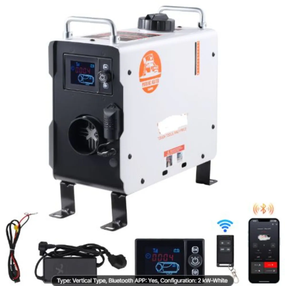 2KW Diesel Heater, 12V/24V All in One Diesel Air - Image 1