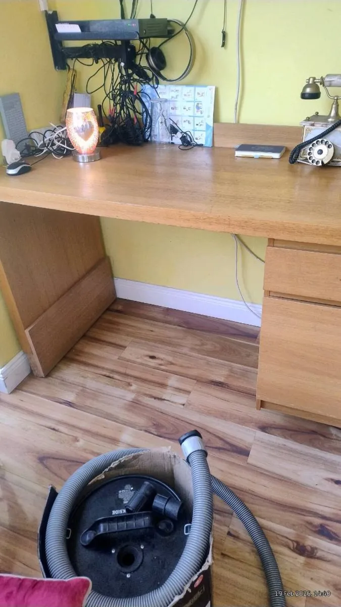 Pine solid  desk - Image 1