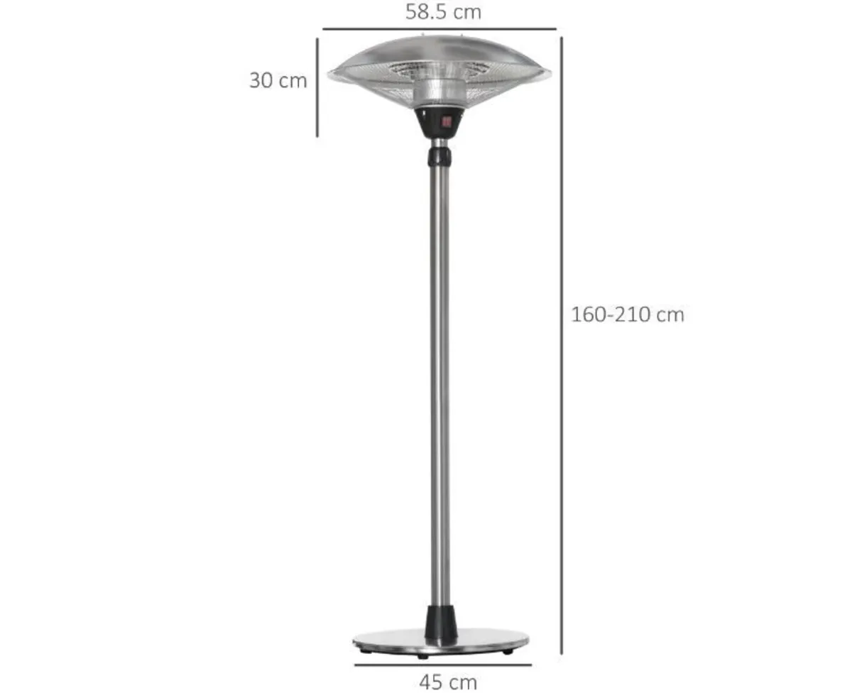 3KW Infrared Outdoor Heater - Image 2