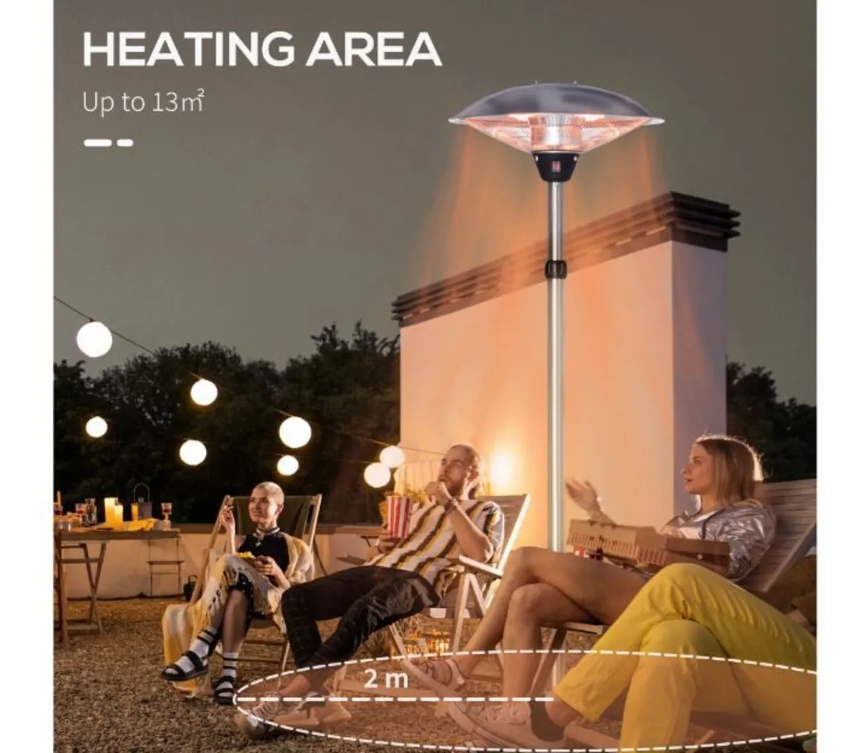 3KW Infrared Outdoor Heater - Image 3