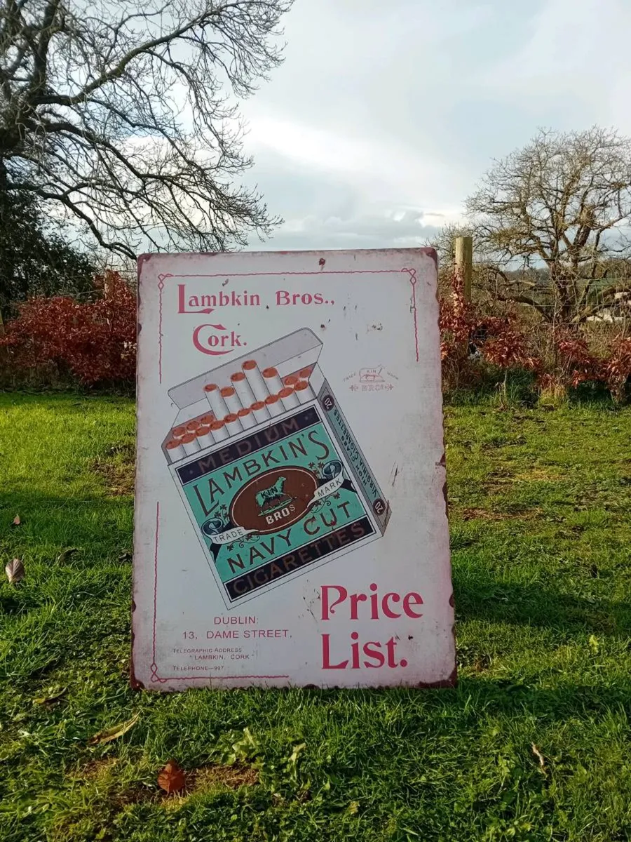 Lambkin Bros Large Tin Sign - Image 3