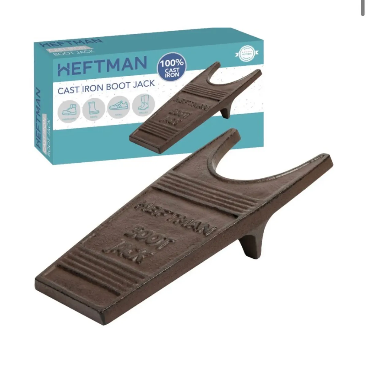 Cast Iron Welly Boot Jack Puller Wellies Scraper - Image 1