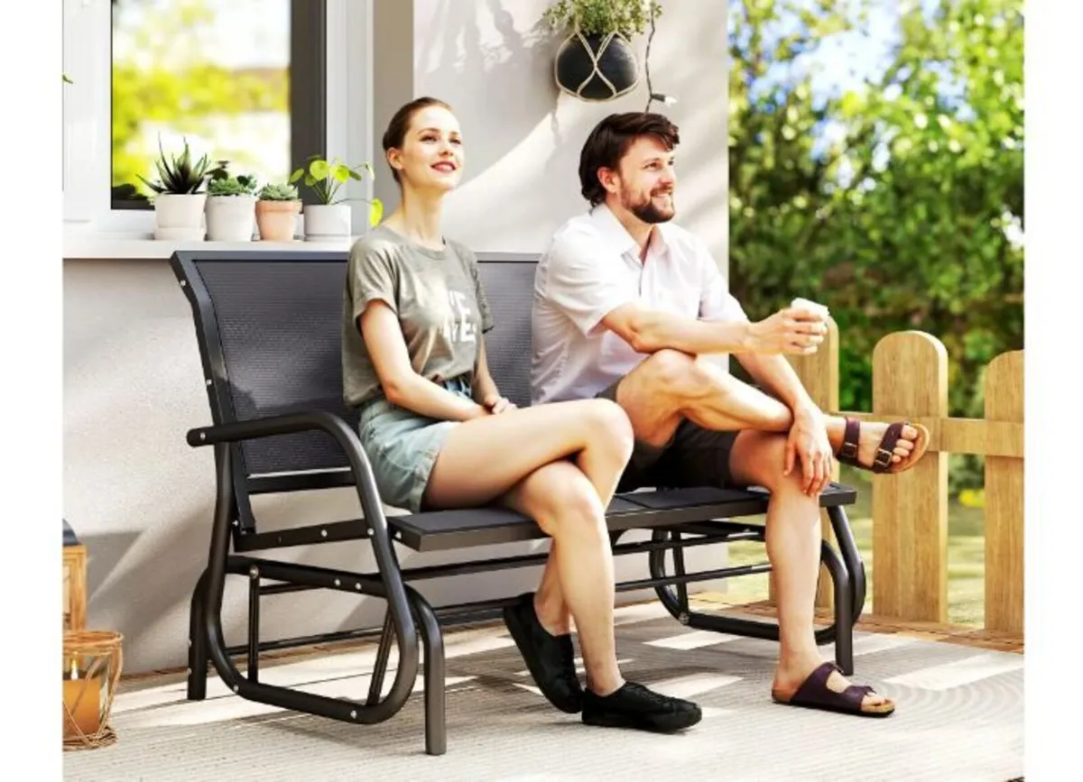 2-Person Outdoor Glider Bench - Image 2