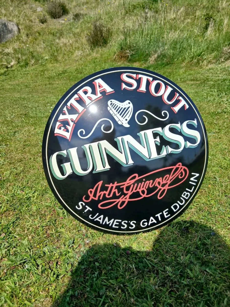 Guinness Stout Enamel Sign - Image 2