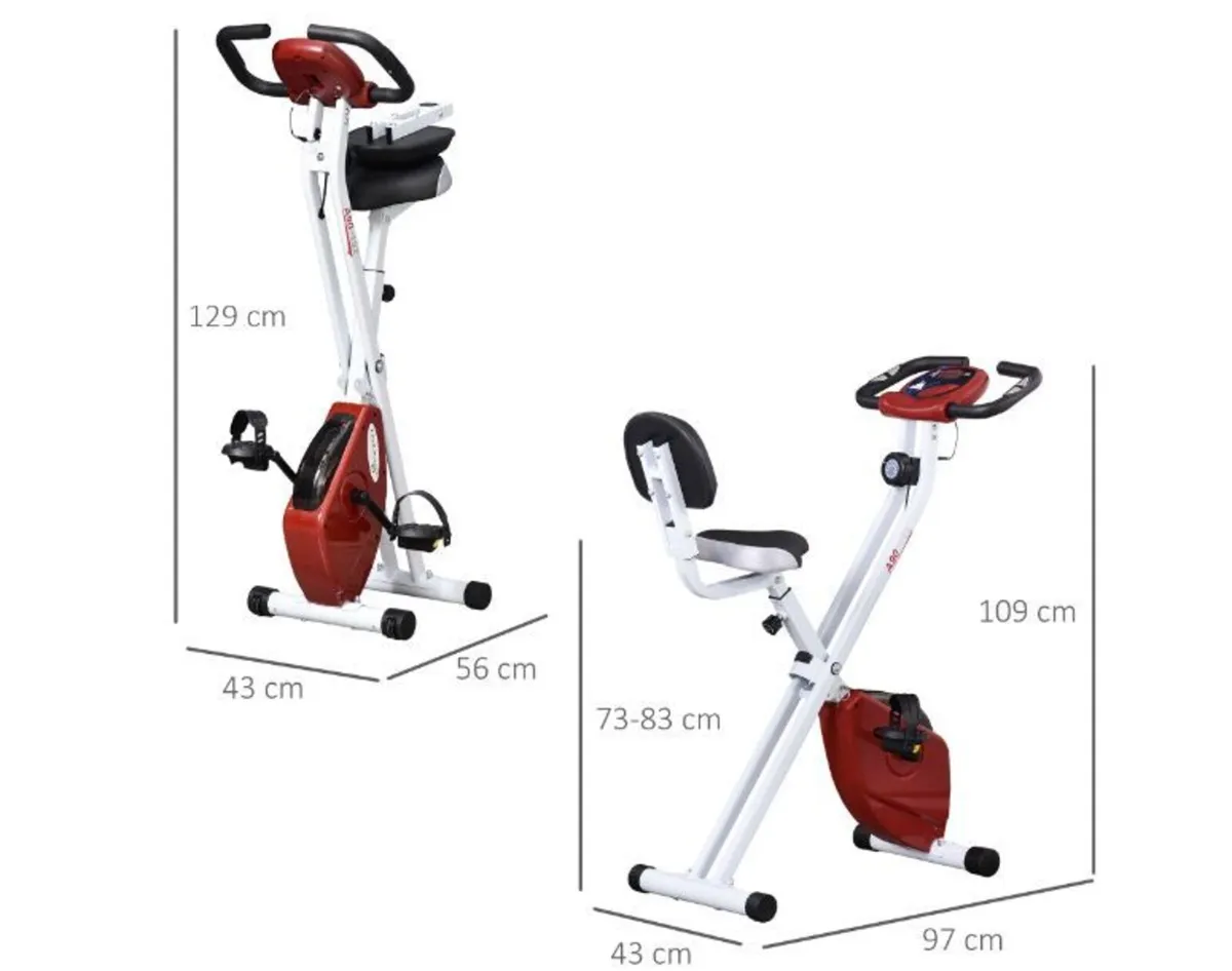 Foldable Exercise Bike, Indoor Fitness Bicycle - Image 2