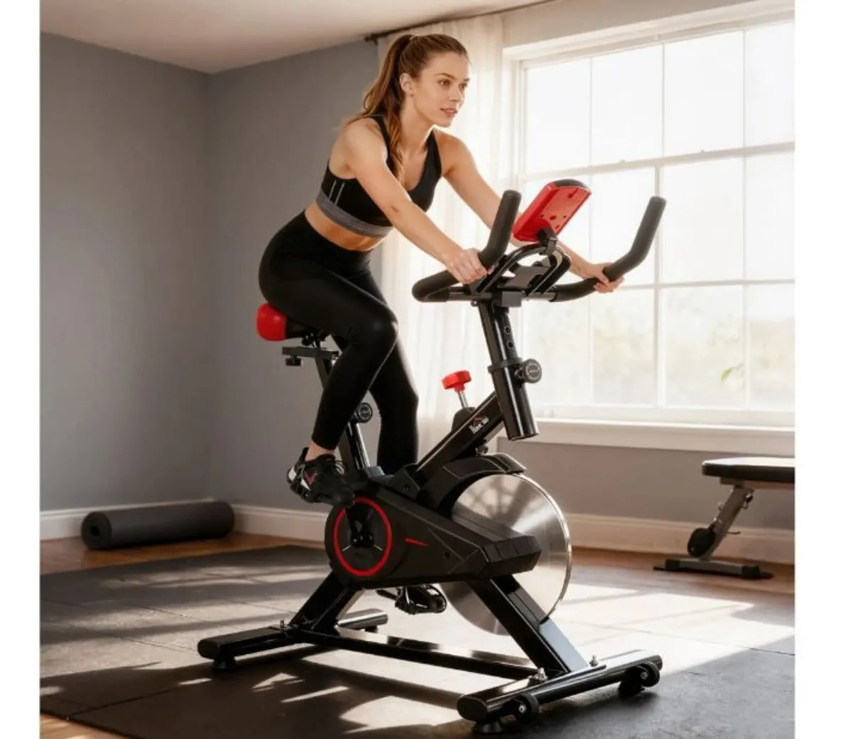 Indoor Upright Exercise Bike Machine - Image 2