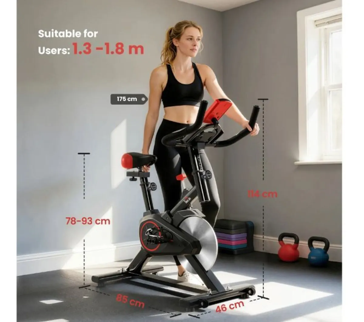 Indoor Upright Exercise Bike Machine - Image 4