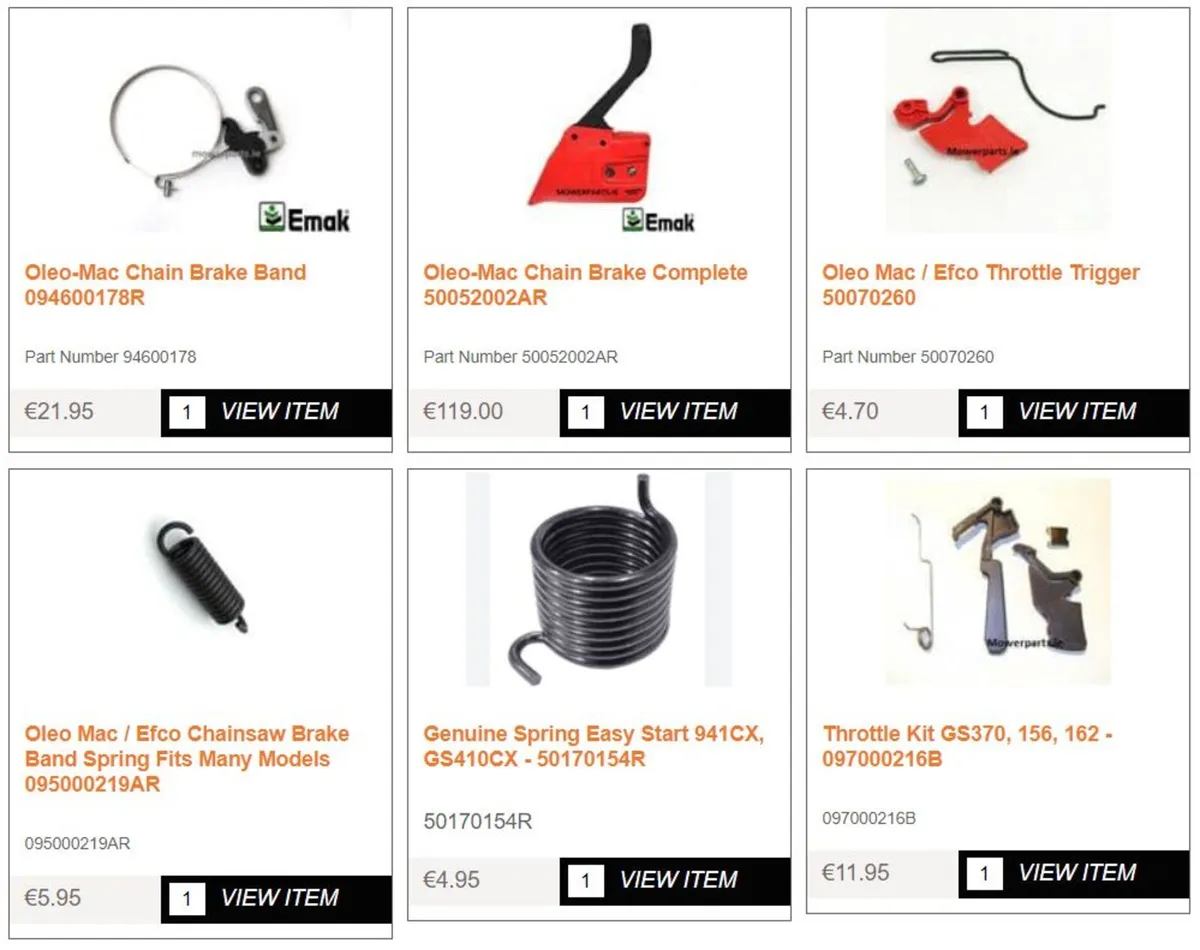 Oleo Mac / Efco Spare Parts - Image 2